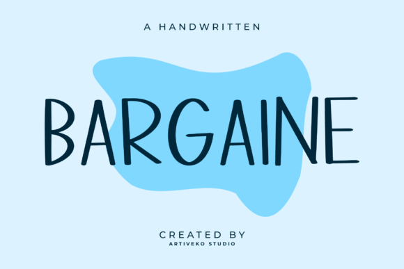 Bargaine: The Handwritten Typeface for Authentic Brand Identity