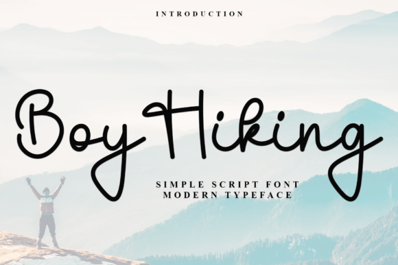 Boy Hiking: The Perfect Script Font for Handmade Shop Branding