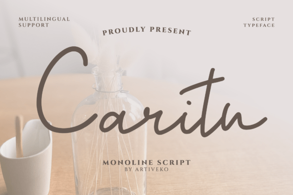 Caritu: The Script Typeface That Elevates Your Campaigns