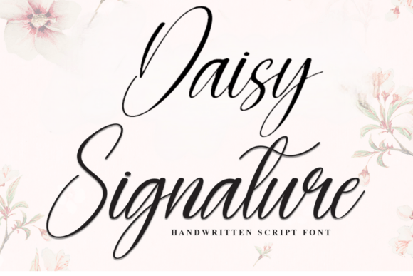 Daisy Signature: The Handwritten Typeface for Authentic Branding