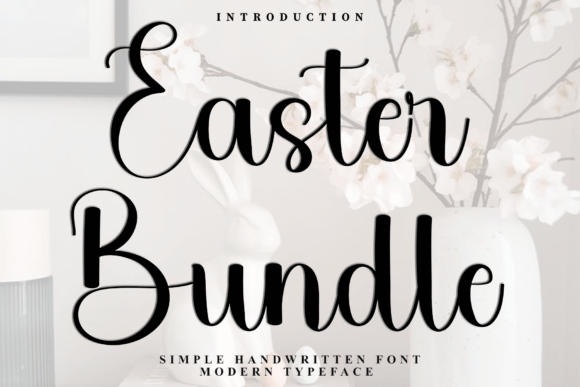 Easter Bundle: A Soft Script Typeface for Editorial Design