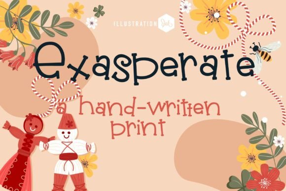 Exasperate: A Whimsical Typeface for Editorial and Print Design