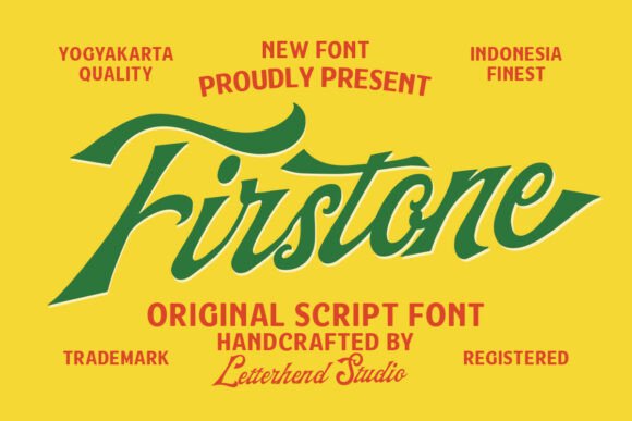Firstone: The Bold Script Typeface for Modern Editorial Design