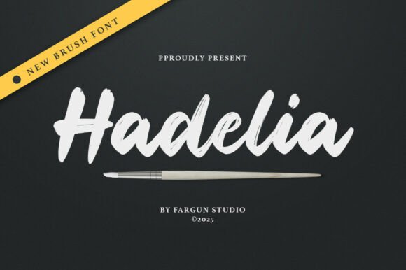 Hadelia: The Bold Script Typeface for Modern Editorial Design