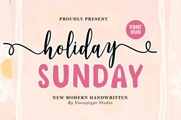 Holiday Sunday Duo: The Premium Font for Festive Campaigns