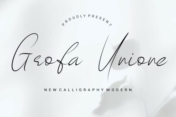 How Grofa Unione Elevates Campaign Visuals with Modern Script Elegance