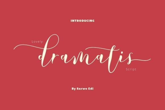 Lovely Dramatis: The Modern Script Typeface for Dynamic Web Design