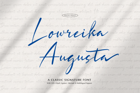 Lowreika Augusta: A Premium Script Font for Modern Campaigns