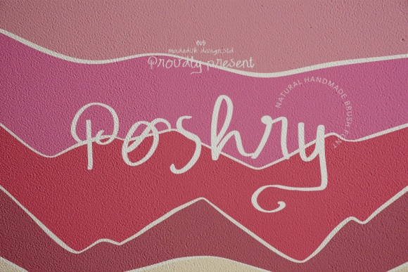 Poshry Regular: The Handwritten Typeface for Authentic Campaigns