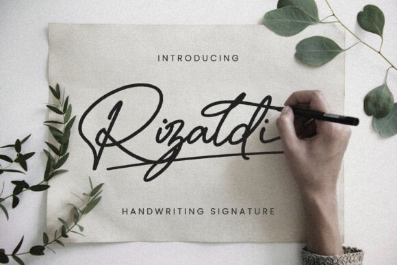 Rizaldi Regular: A Sleek Script Typeface for Authentic Brand Identity