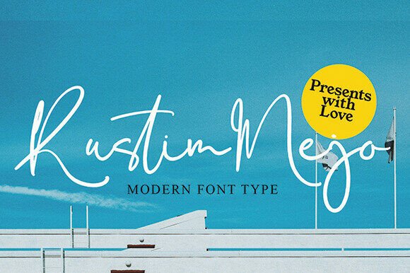 Rustim Mejo: The Modern Script Typeface for Authentic Branding
