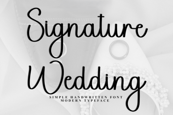 Signature Wedding: A Soft Script Typeface for Modern Branding