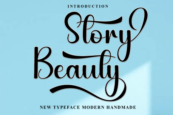 Story Beauty: A Soft Script Typeface for Modern Web Design