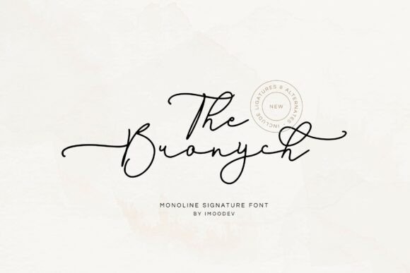 The Bronych: A Premium Script Font for Scroll-Stopping Brand Content