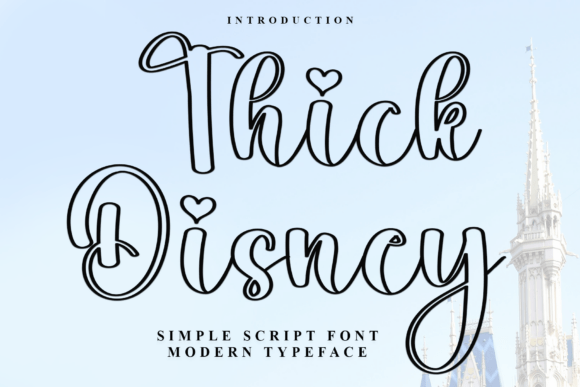 Thick Disney: A Whimsical Typeface for Editorial Design
